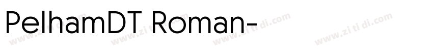 PelhamDT Roman字体转换